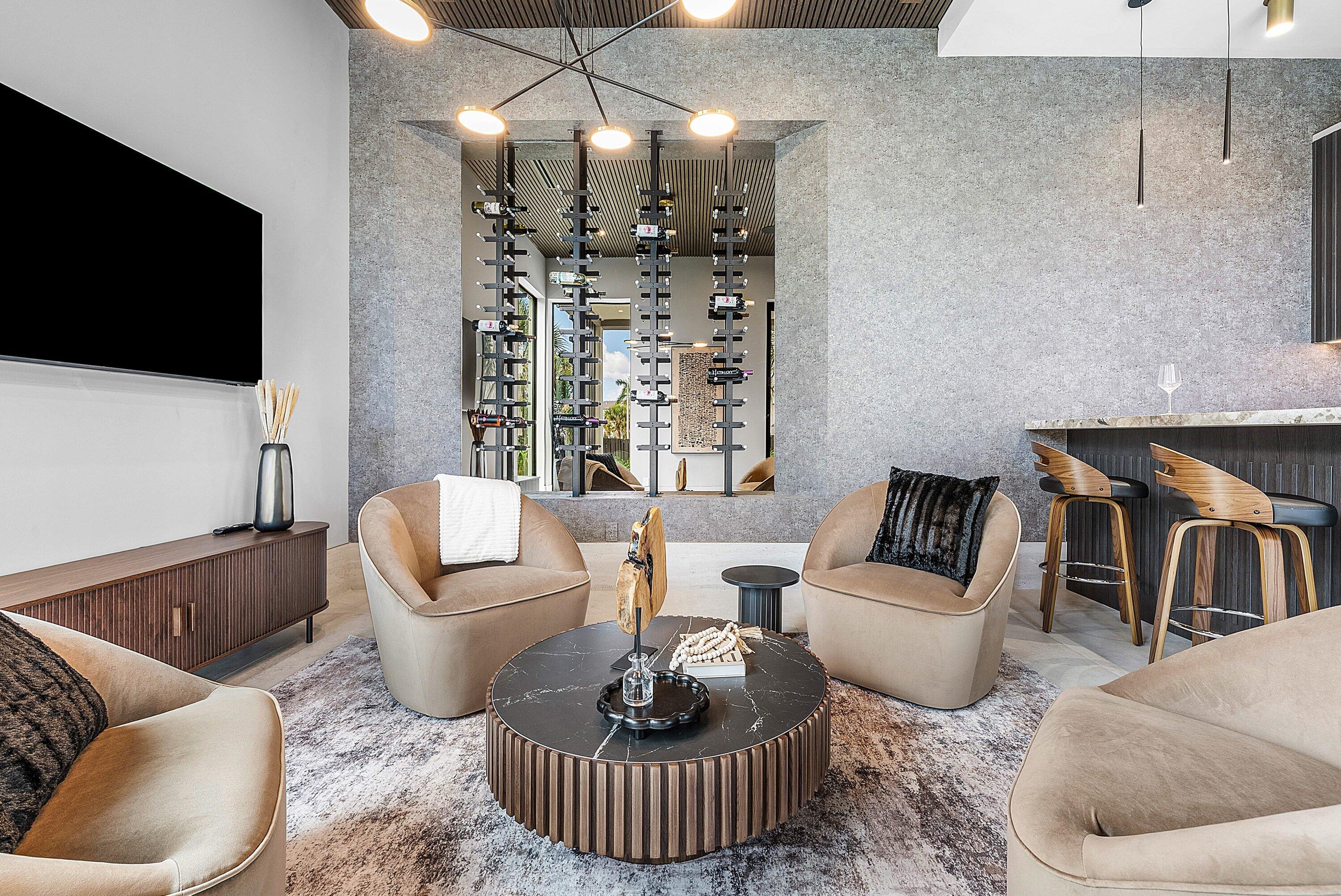 299 Northeast 7th Street Boca Raton, FL 33432 - Photo 7 of 112 a living room with furniture and a flat screen tv