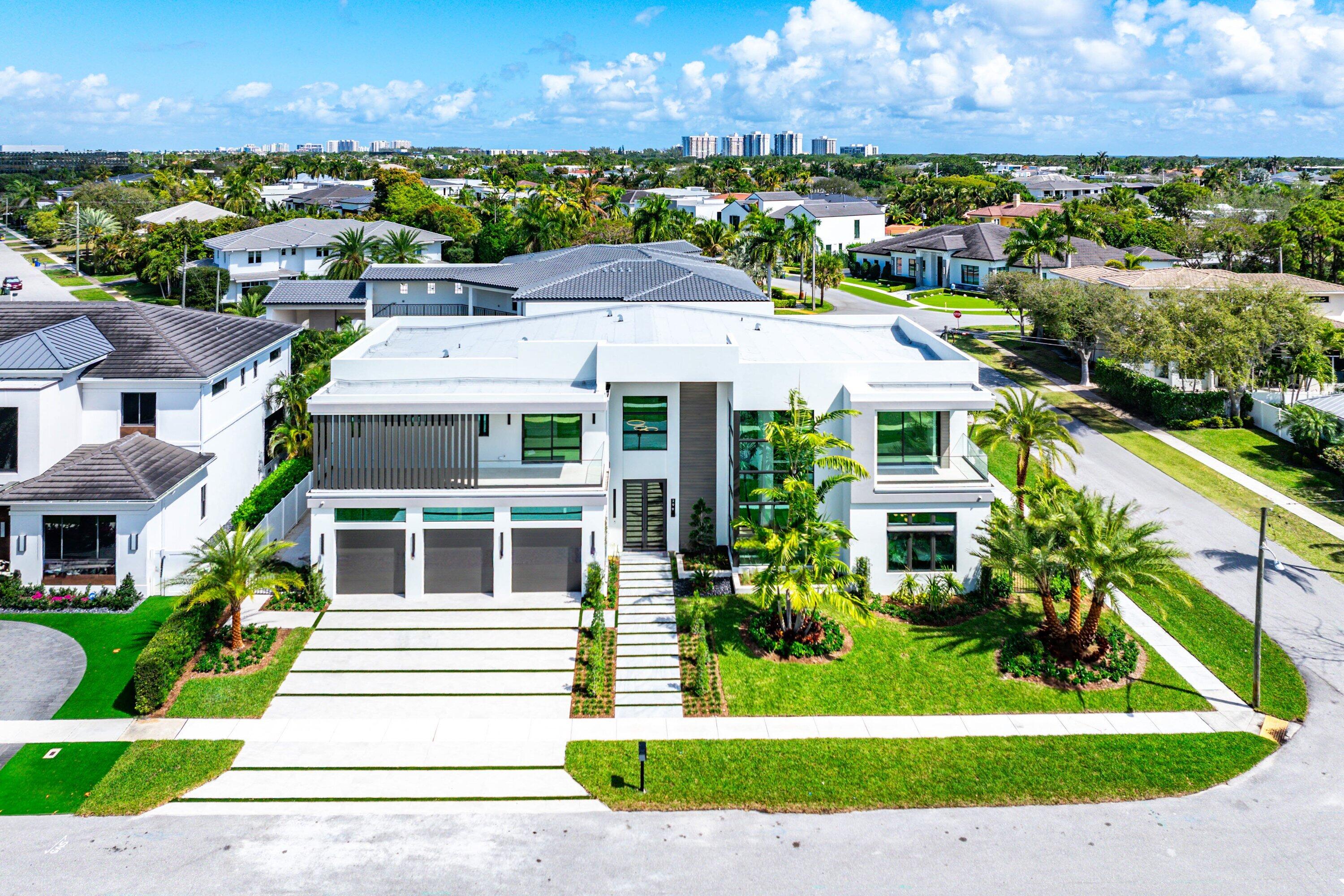 299 Northeast 7th Street Boca Raton, FL 33432 - Photo 81 of 112 a aerial view of a house with a yard