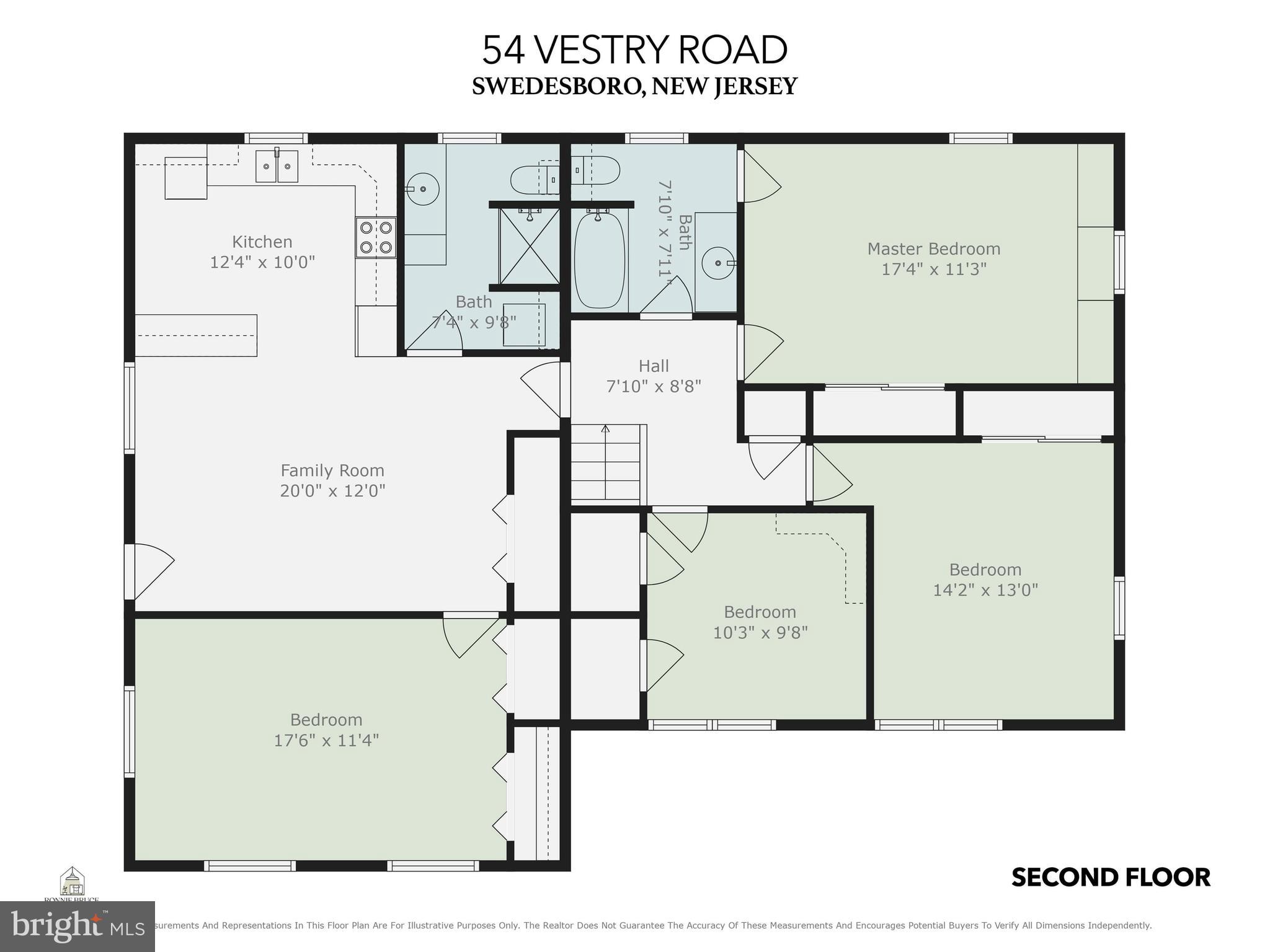 54 Vestry Road Swedesboro, NJ 08085 - Photo 58 of 59 2nd Floor plan