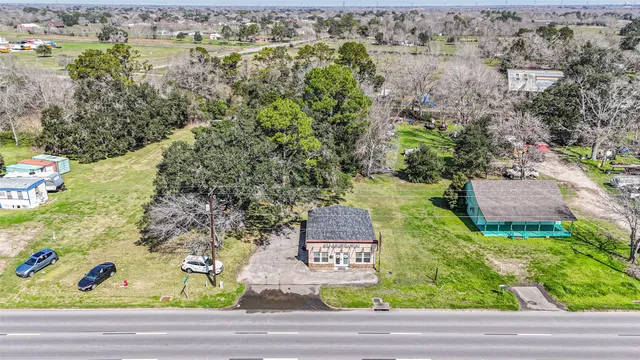 a view of a yard with plants