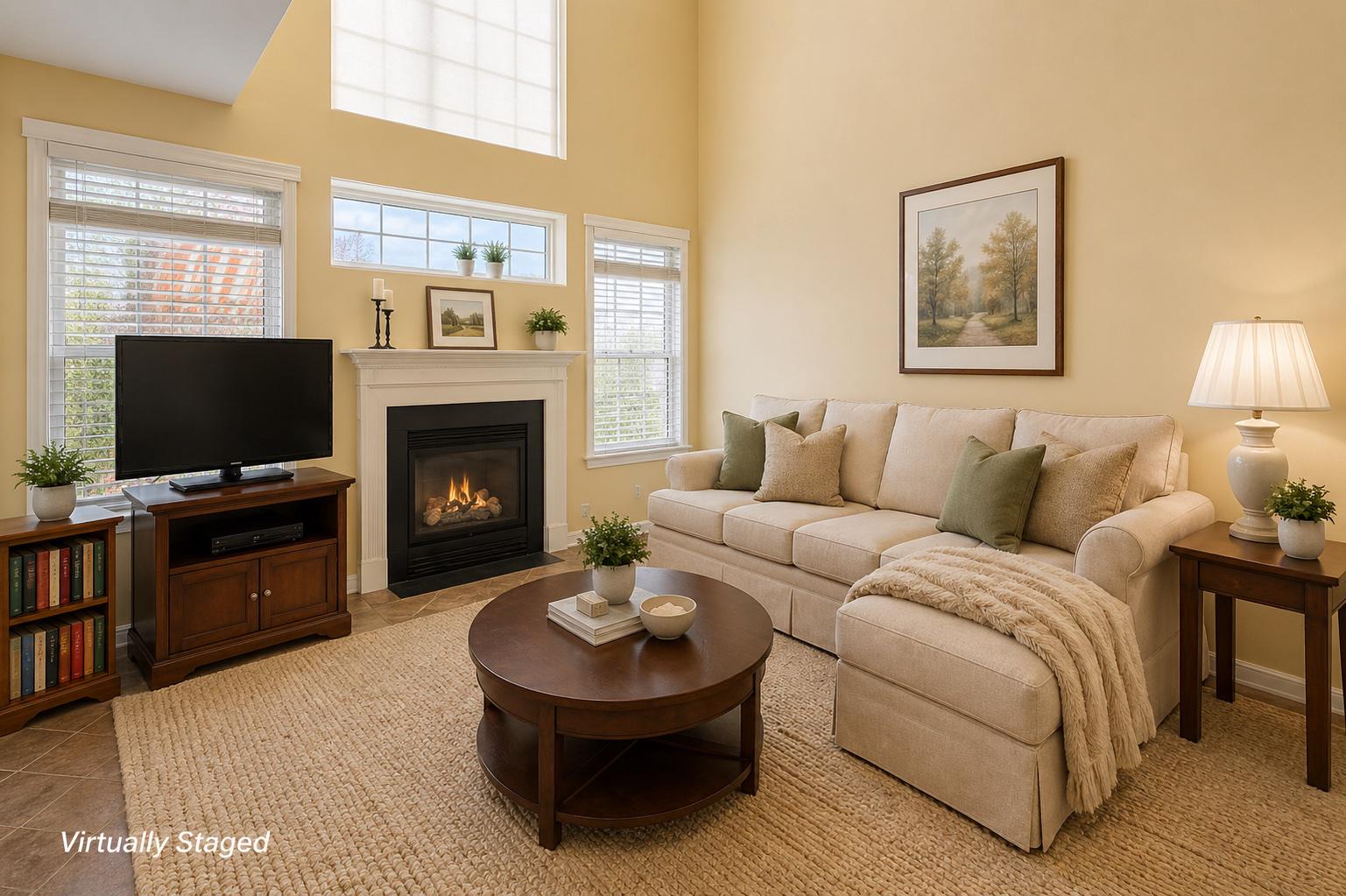 136 Sunnyhill Drive Exton, PA 19341 - Photo 13 of 37 virtually staged living room angle 2