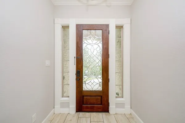 a view of an entryway door