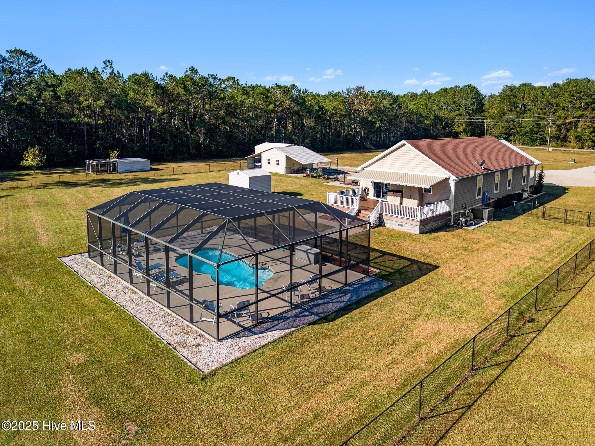 2580 Ash Little River Road Northwest Ash, NC 28420 - Photo 18 of 33 Drone pool photo 2