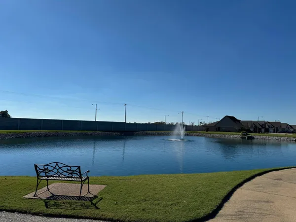 a view of a lake with houses