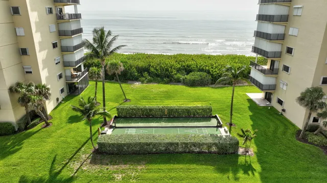 a view of beach and ocean