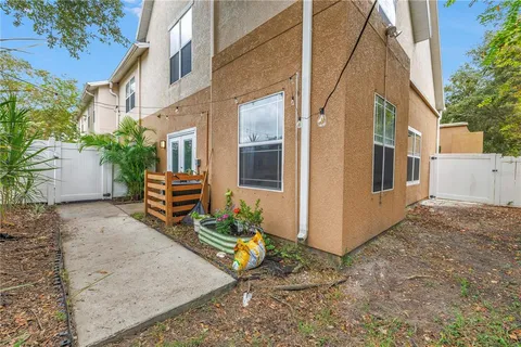 a view of a back yard of the house