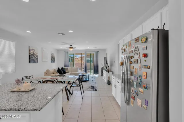 a bedroom with a bed and a cabinets