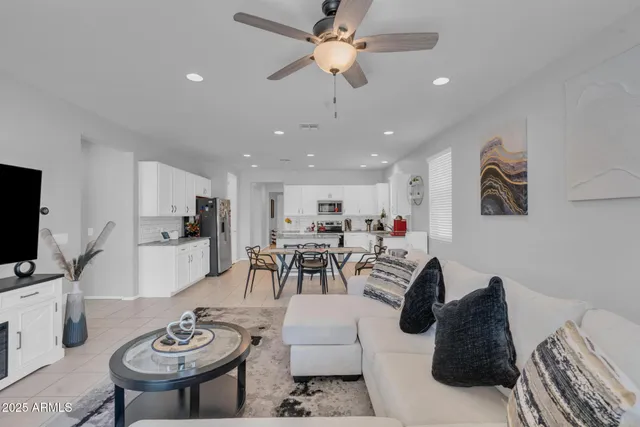 an aerial view of a house with a ocean view