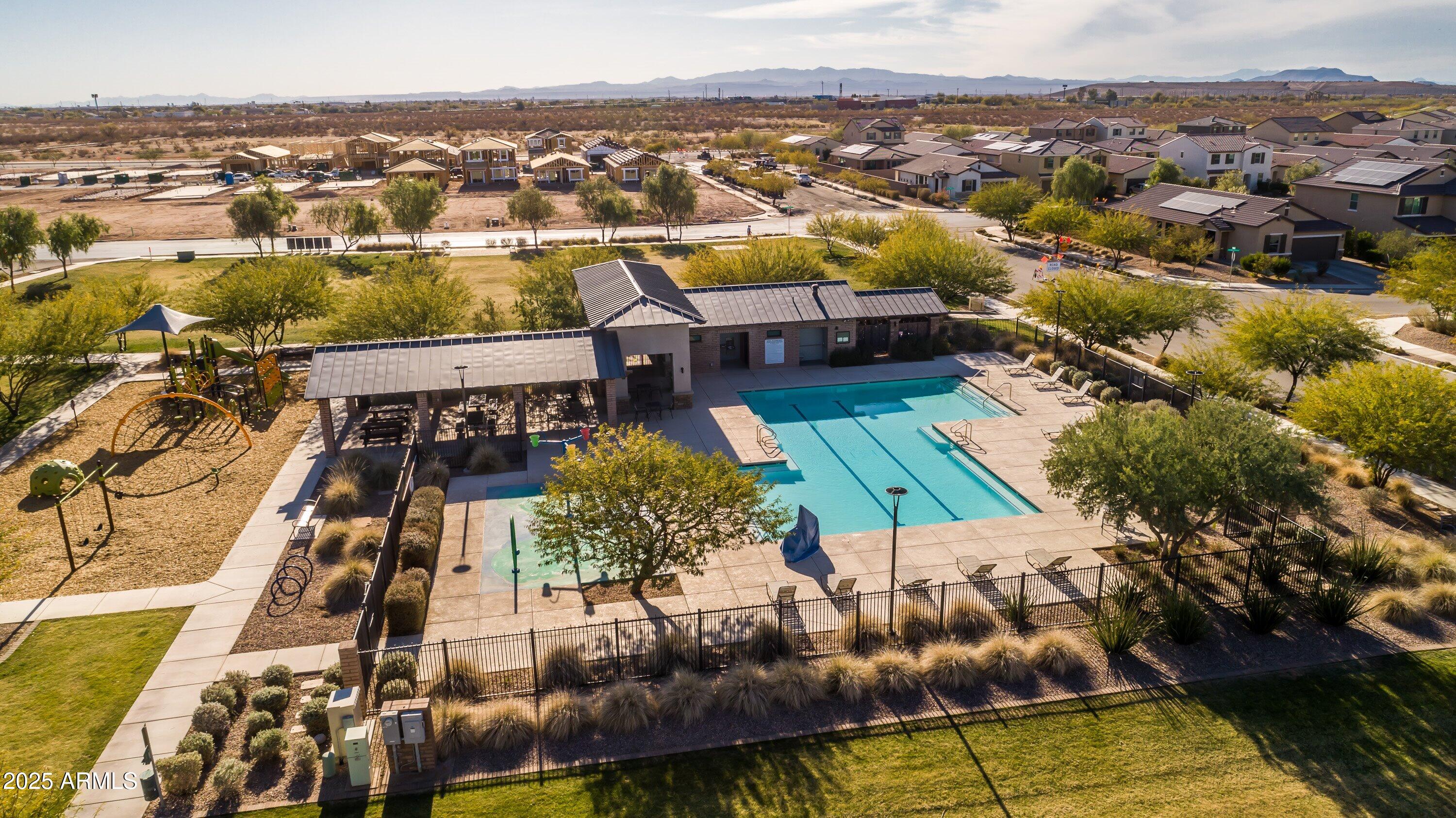 6556 East Via Arroyo Azul Tucson, AZ 85756 - Photo 58 of 75 an aerial view of a house with a ocean view