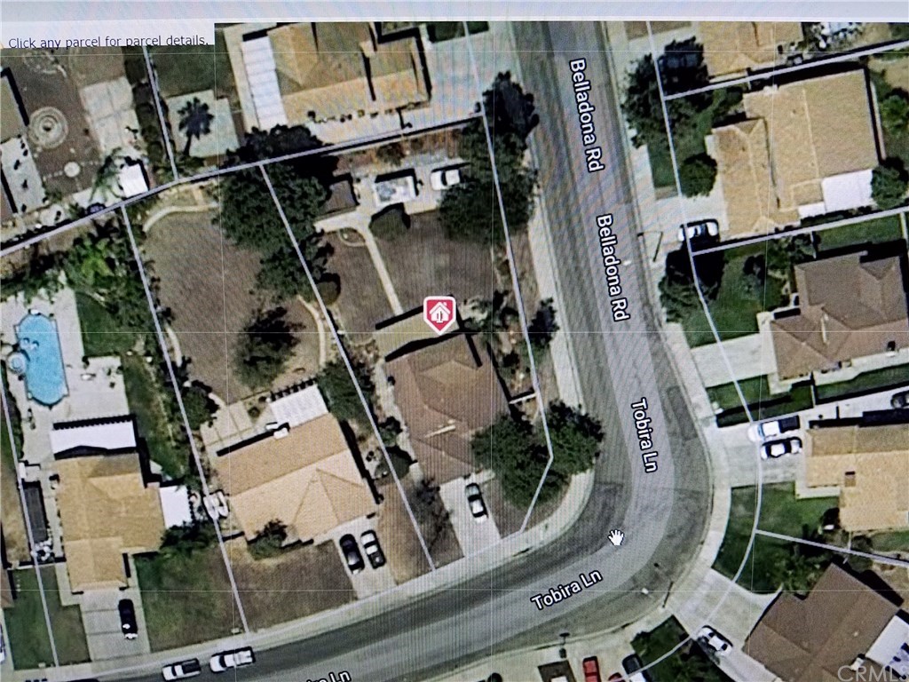 20440 Tobira Lane Riverside, CA 92508 - Photo 3 of 17 Large lot (delineated by white lines) measures over 11,000 SQ FT and has backyard RV access.