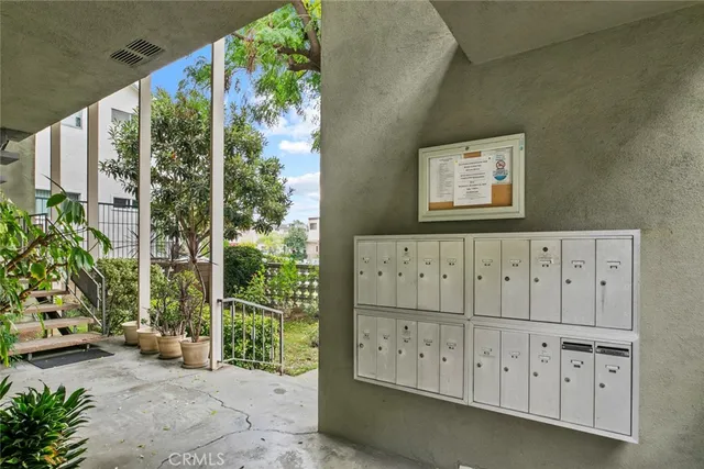 a view of a entrance to room with green walls