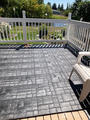 a view of a chairs and table on the terrace