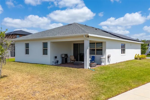 a house view with a garden space