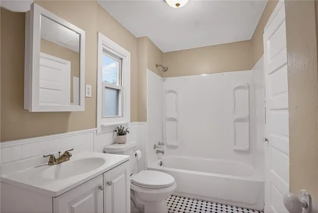 front view of a house with a street