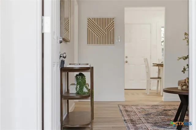 a view of an entryway door