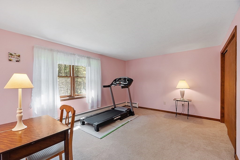 20 Rhodes Road Princeton, MA 01541 - Photo 24 of 35 a room with gym equipment and a lamp