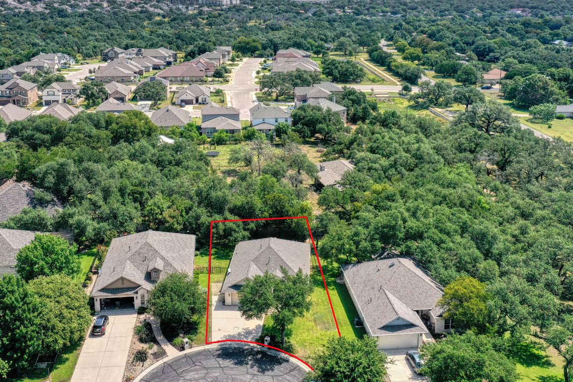 102 Texas Traditions Georgetown, TX 78628 - Photo 29 of 32 an aerial view of a house with outdoor space and street view