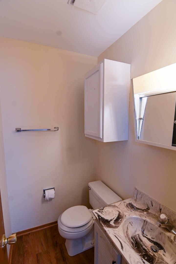 2729 Lowery Court Zion, IL 60099 - Photo 13 of 36 a bathroom with a sink a toilet and a mirror