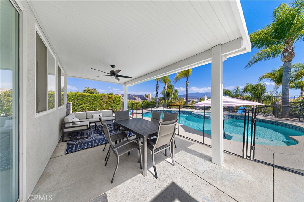 32985 Novara Court Temecula, CA 92592 - Photo 12 of 56 Covered Backyard Patio Perfect For Outdoor Dining And Entertaining