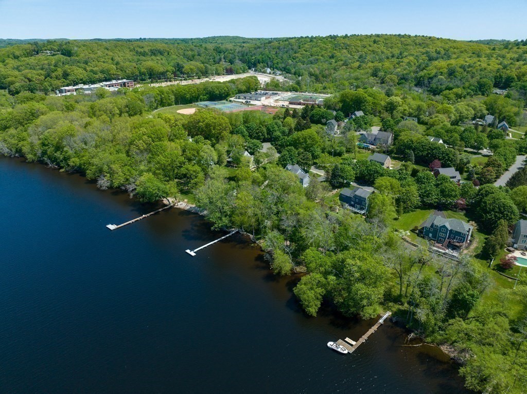8 Merrimack River Road Groveland, MA 01834 - Photo 38 of 39 an aerial view of residential house with outdoor space and trees all around