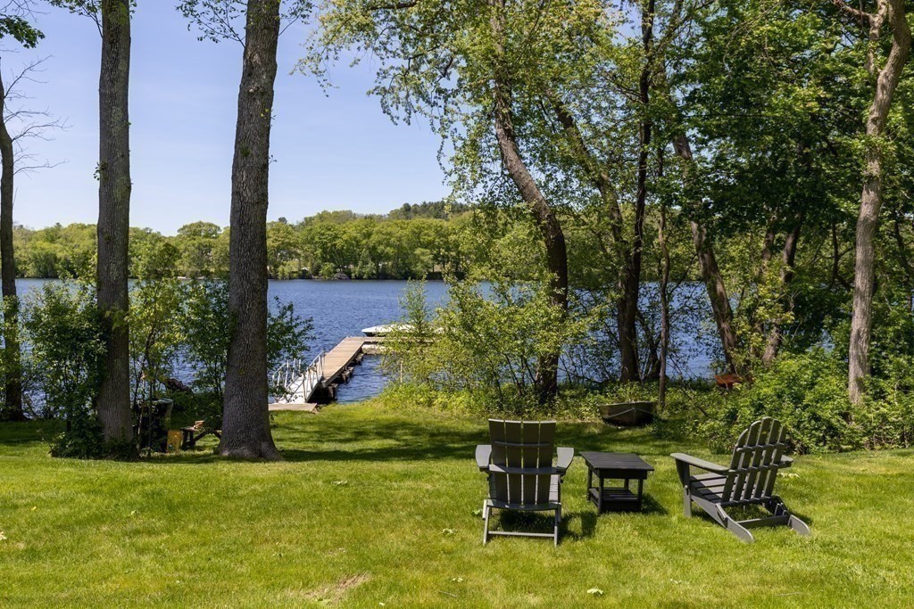 8 Merrimack River Road Groveland, MA 01834 - Photo 5 of 39 a view of a table and chairs in the garden
