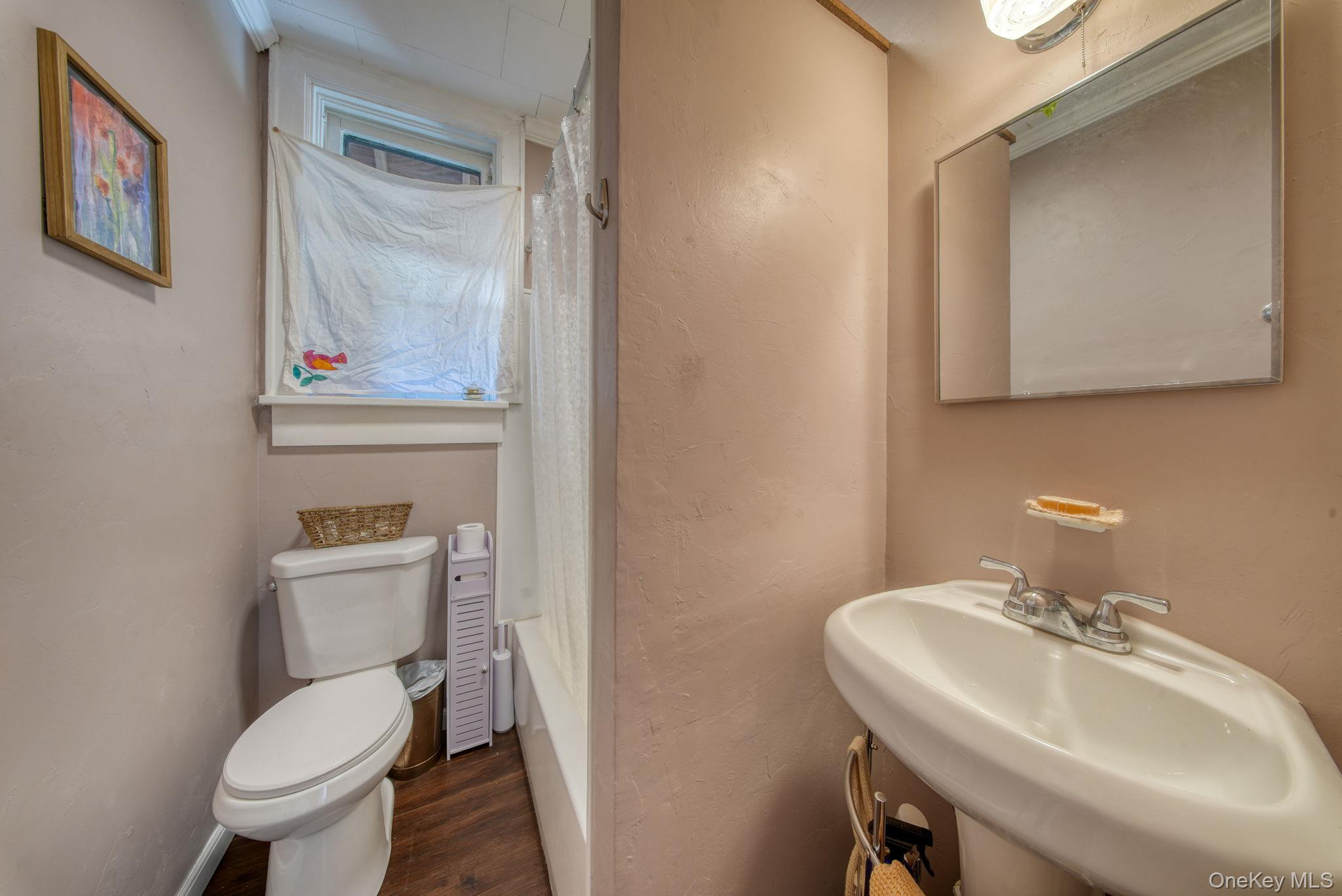9 Mongaup Road Hurleyville, NY 12747 - Photo 26 of 35 Bathroom featuring toilet and dark wood-style floors