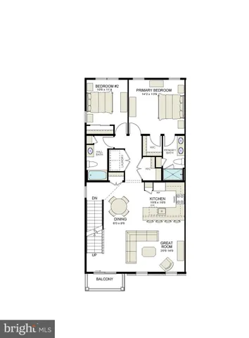 a picture of a very nice looking hallway