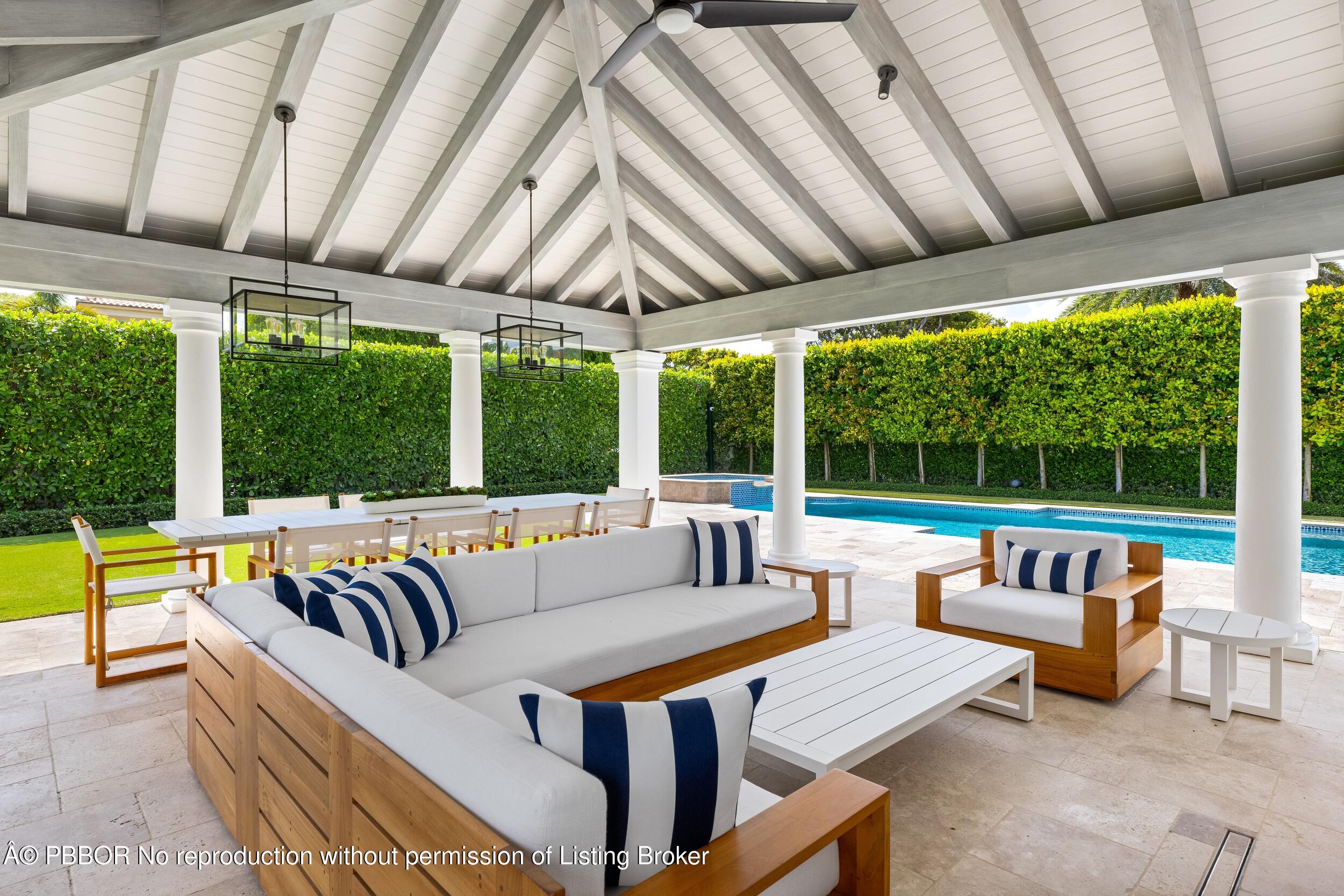 201 Banyan Road Palm Beach, FL 33480 - Photo 32 of 42 a roof deck with couches and pool view