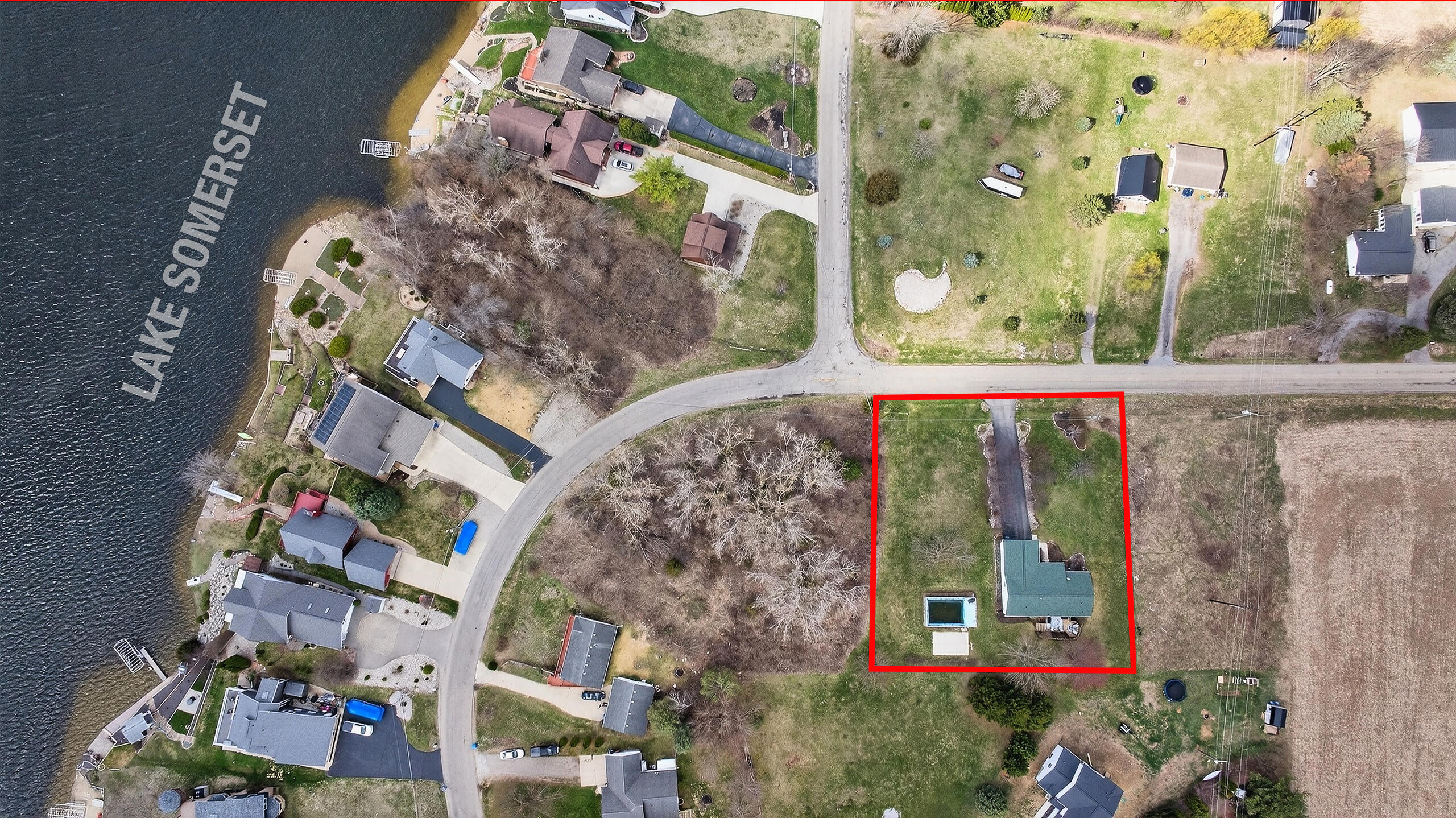 11085 Somerset Road Cement City, MI 49233 - Photo 2 of 56 11085 Somerset Rd Cement City MI (Aerial