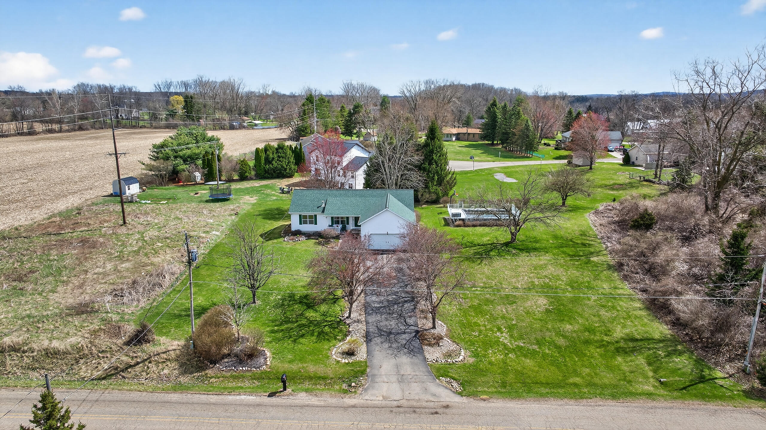 11085 Somerset Road Cement City, MI 49233 - Photo 4 of 56 11085 Somerset Rd Cement City MI (Aerial