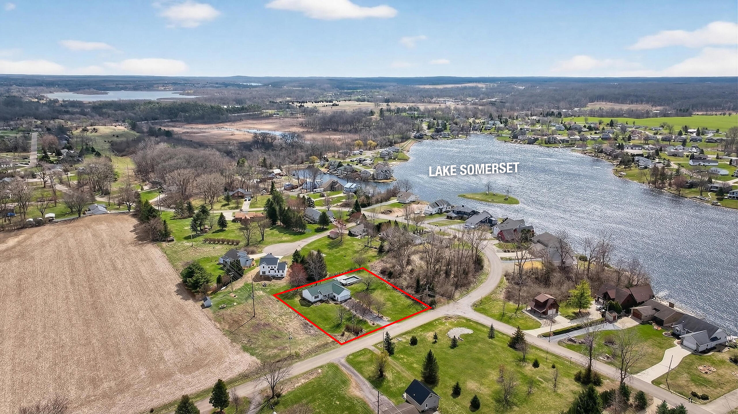 11085 Somerset Road Cement City, MI 49233 - Photo 49 of 56 11085 Somerset Rd Cement City MI (Aerial