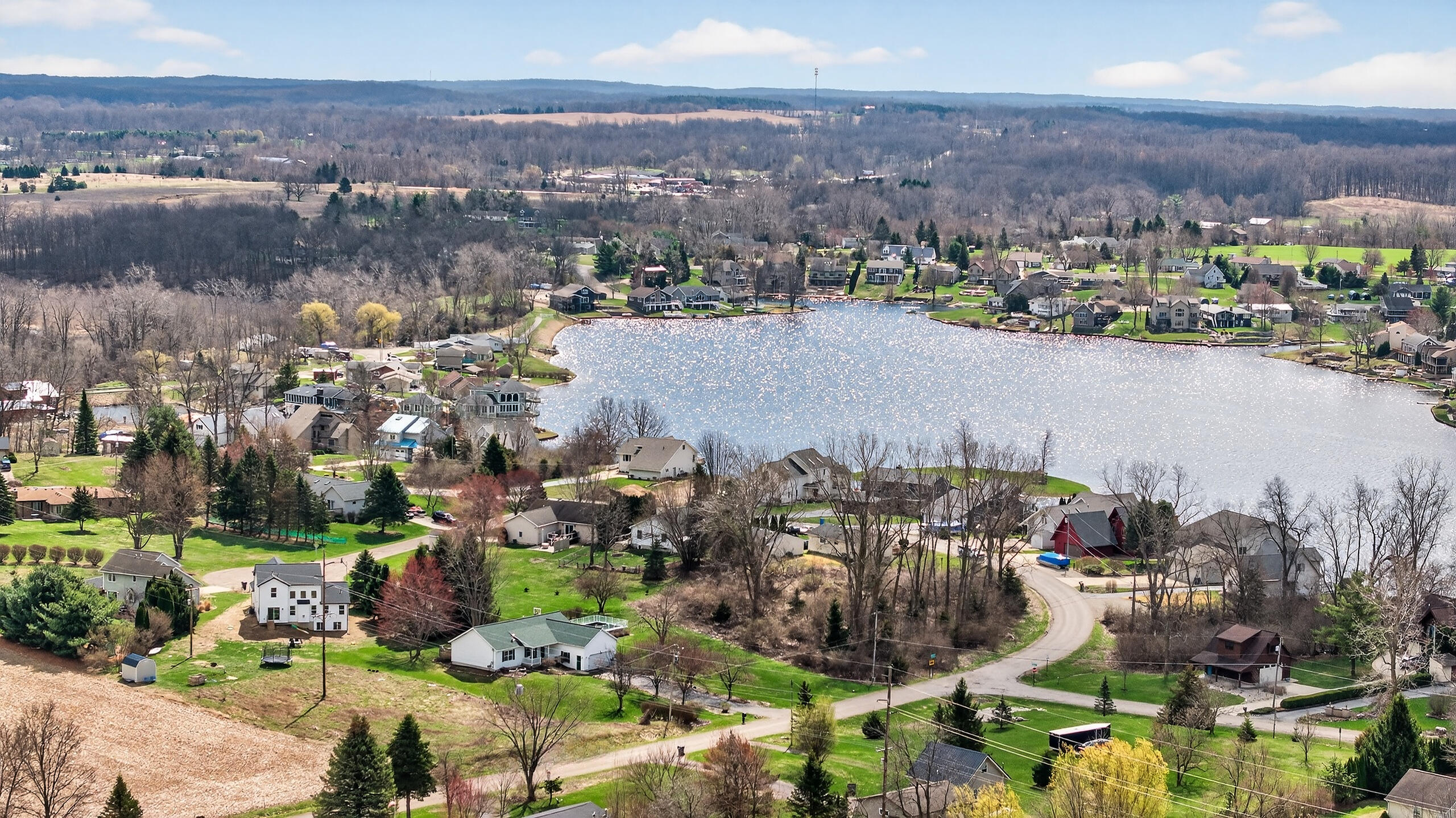 11085 Somerset Road Cement City, MI 49233 - Photo 52 of 56 11085 Somerset Rd Cement City MI (Aerial