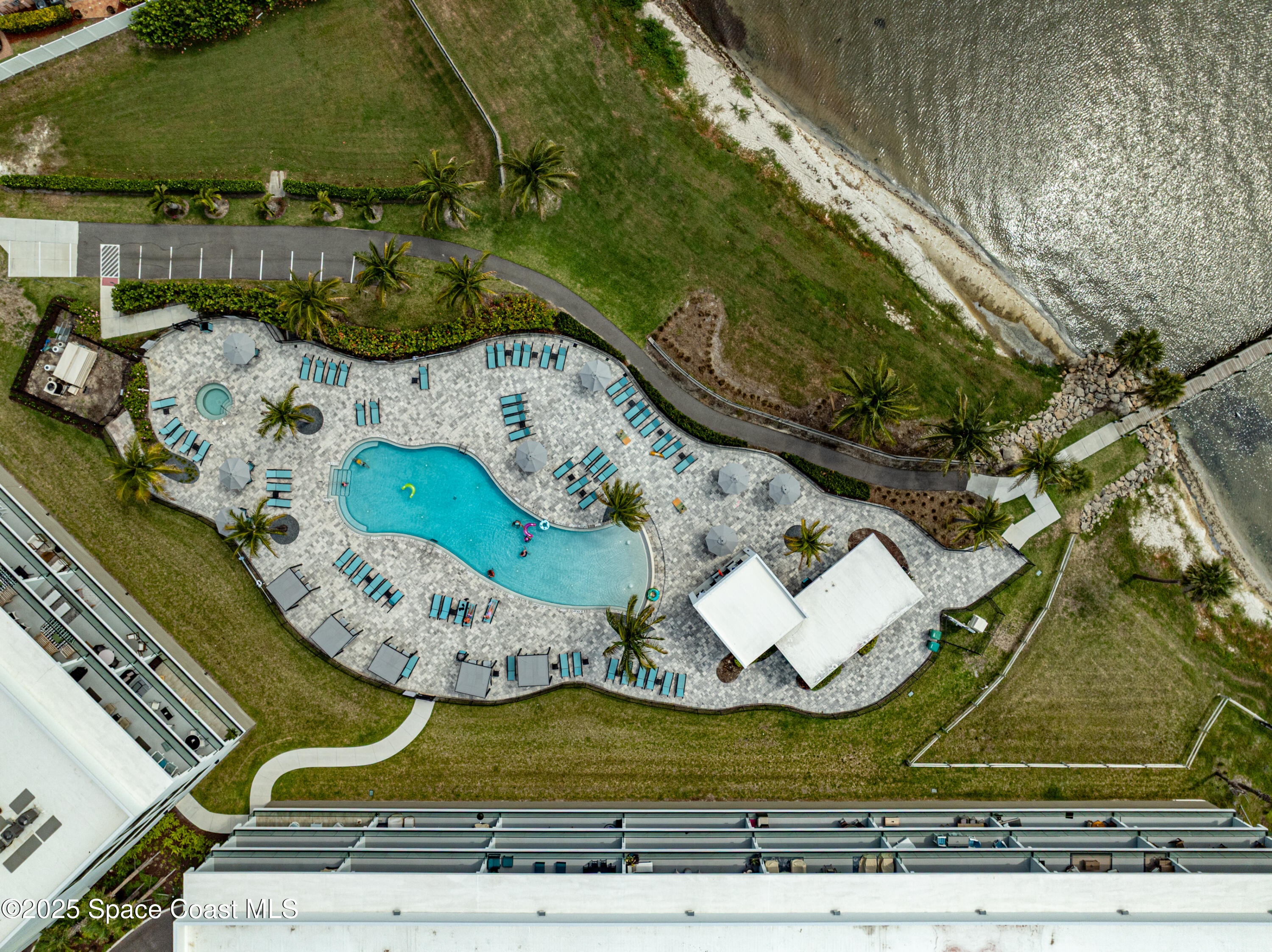 225 Strand Drive, Unit 404 Melbourne Beach, FL 32951 - Photo 6 of 51 an aerial view of a wooden floor