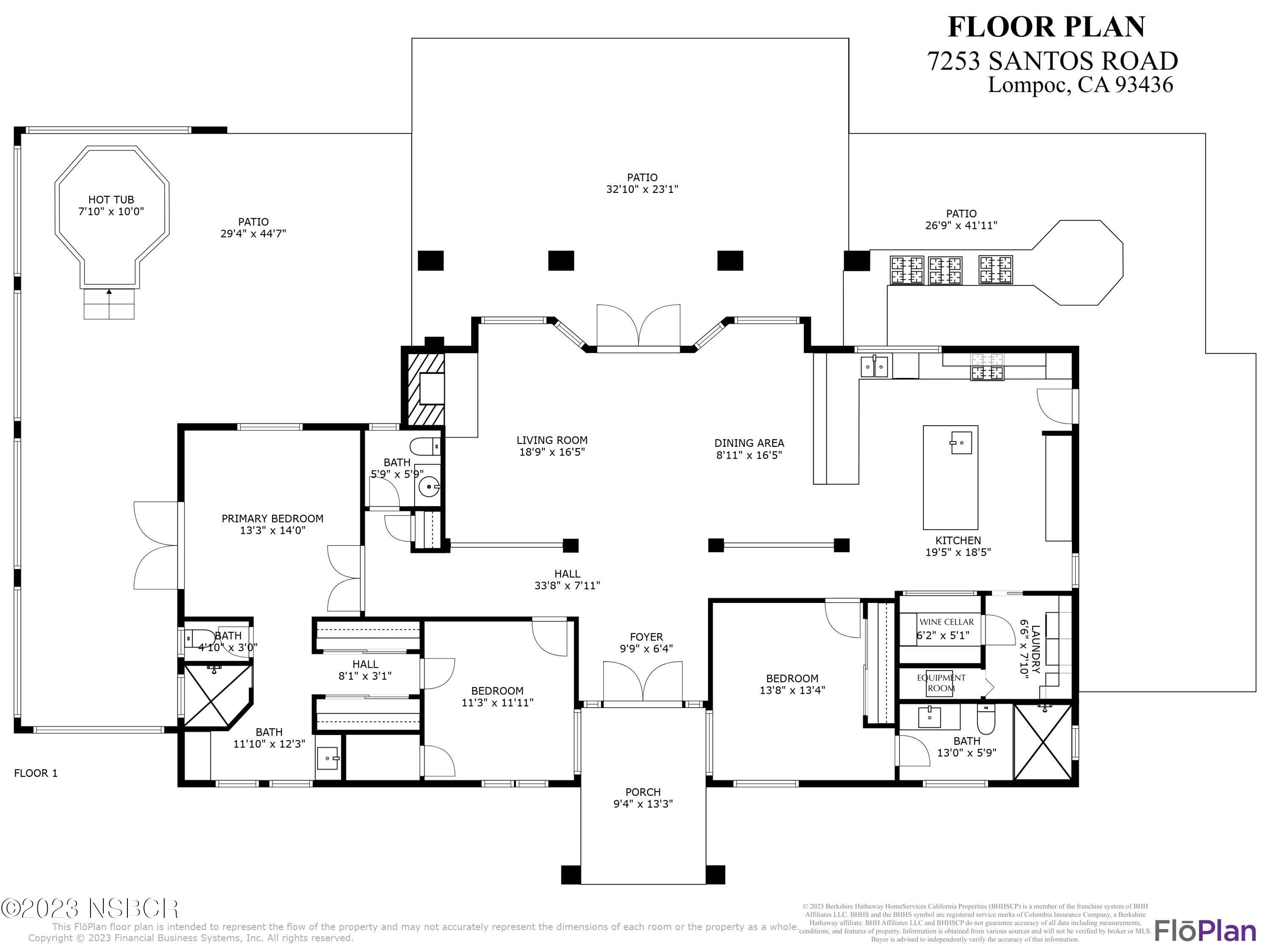 7253 Santos Road Lompoc, CA 93436 - Photo 28 of 28 Floor Plan 7253 Santos Road