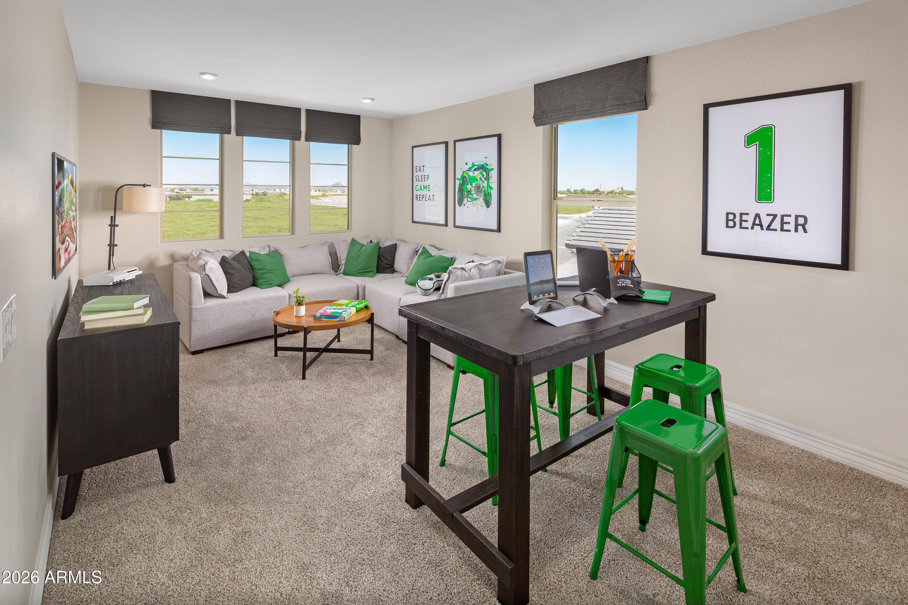 18828 North Ponte Road Maricopa, AZ 85138 - Photo 7 of 25 a living room with furniture and a large window