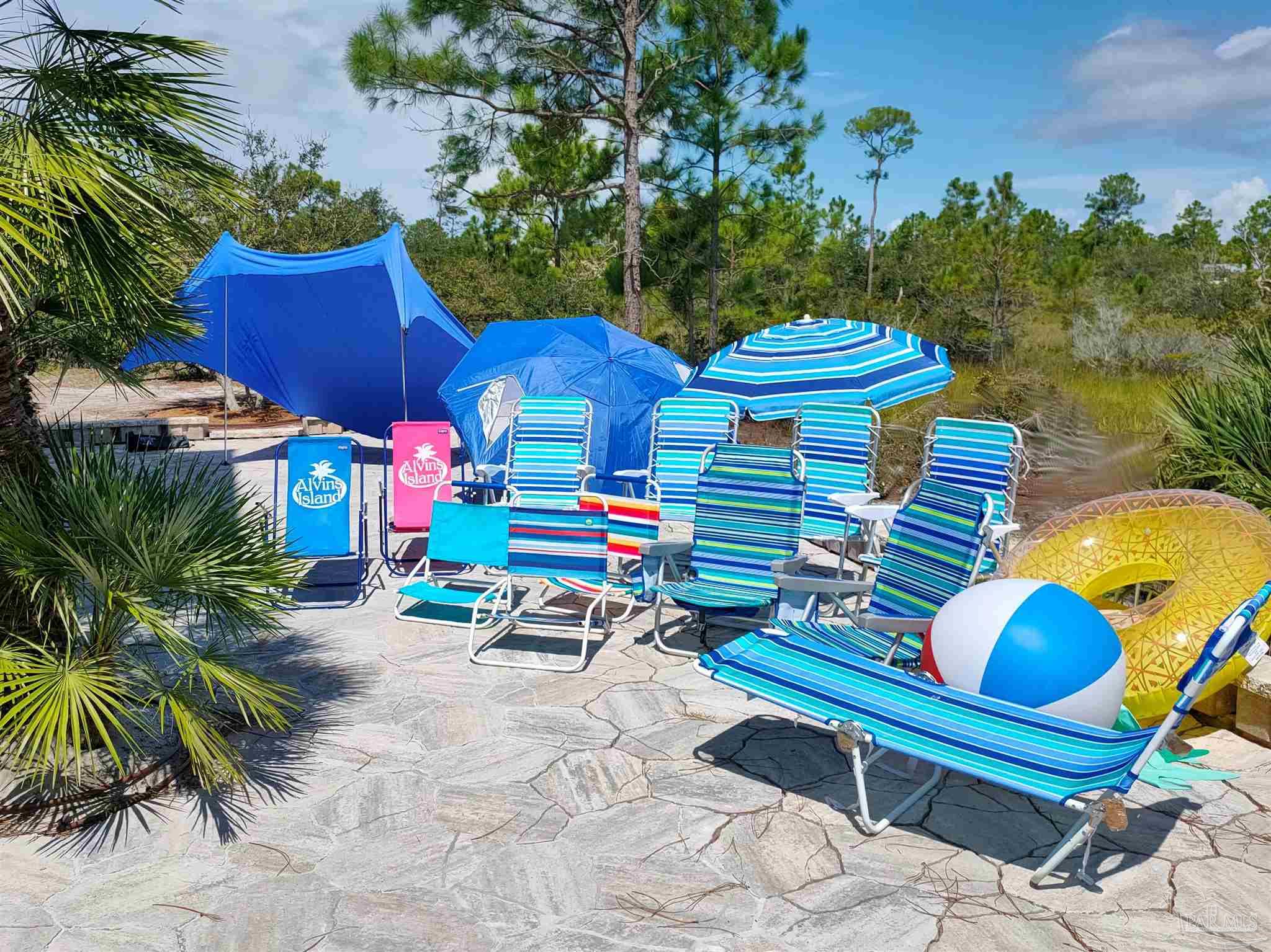 864 Sailfish Court Perdido Key, FL 32507 - Photo 36 of 40 a view of a chairs and table in the patio