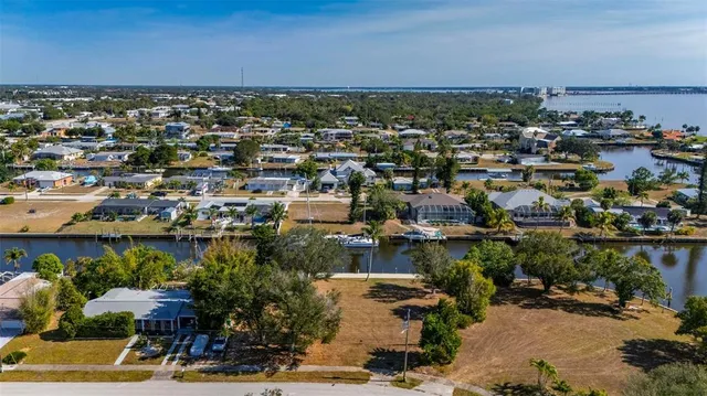 an aerial view of a city