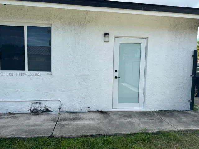 a backyard of a house