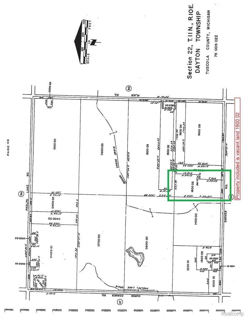 0 Snover Road Silverwood, MI 48760 - Photo 2 of 3 Plat Map marked up.jpg