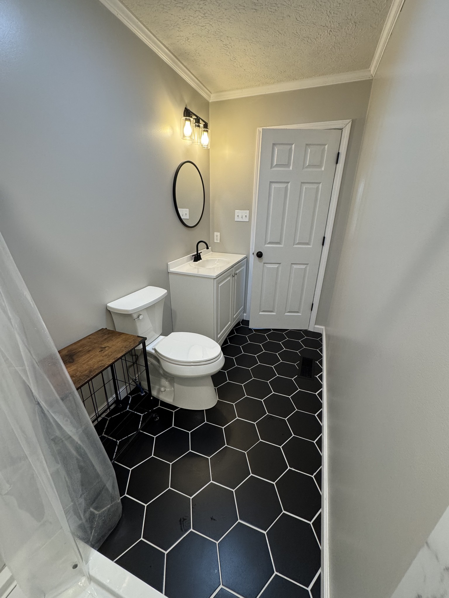 800 Pea Ridge-Sharon Grove Road Elkton, KY 42220 - Photo 30 of 43 a bathroom with a sink toilet a mirror and vanity