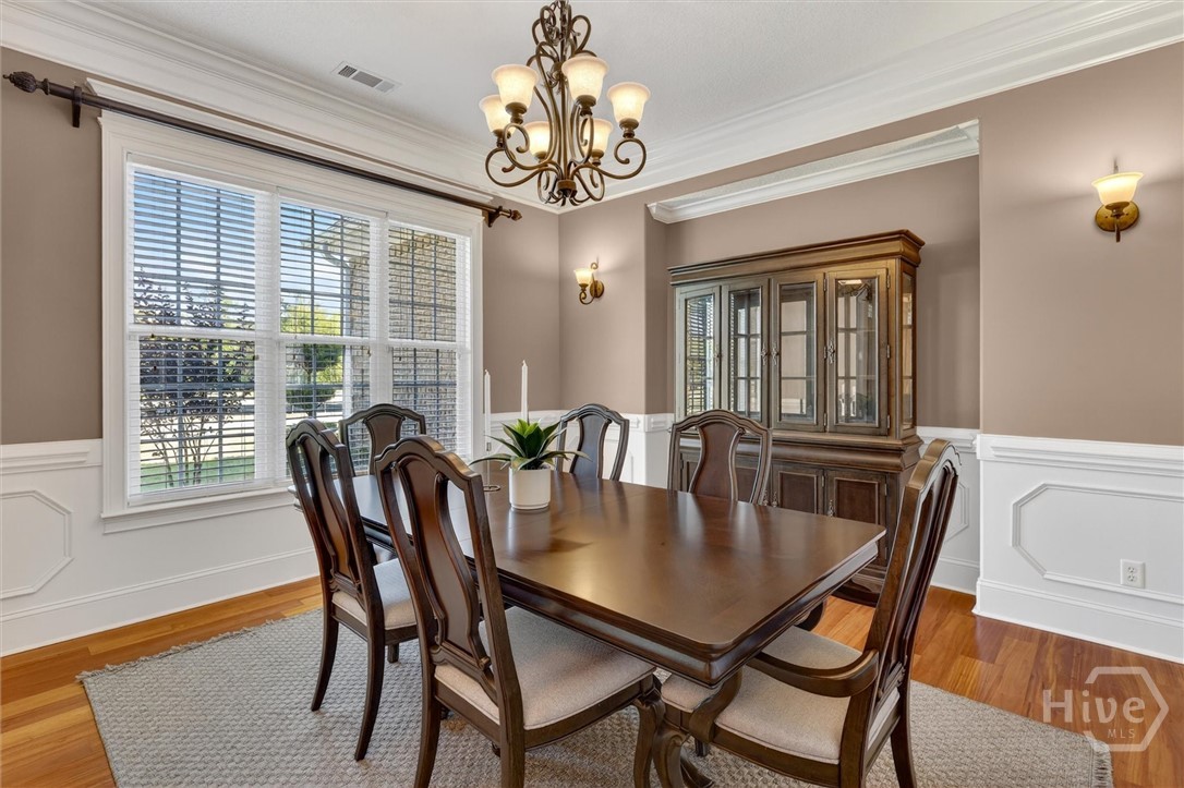 197 Cubbedge Drive Rincon, GA 31326 - Photo 4 of 43 Formal Dining with Wainscoting