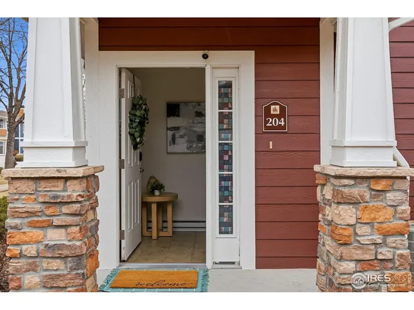 a view of front door of house