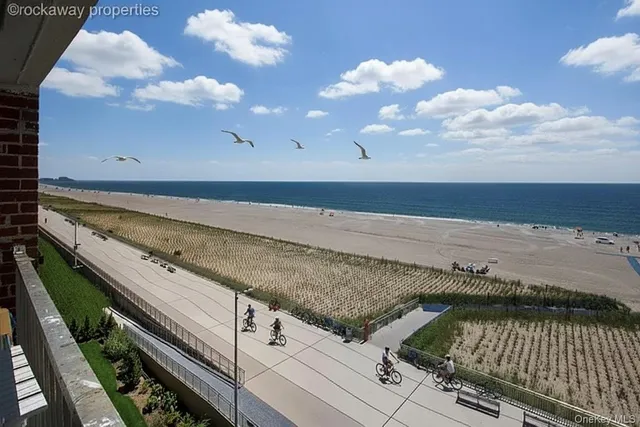a view of outdoor space and seating area