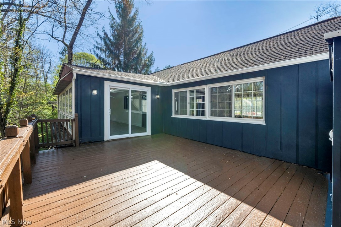 7339 River Road Olmsted Falls, OH 44138 - Photo 41 of 45 Spacious outdoor deck featuring wood flooring and railings