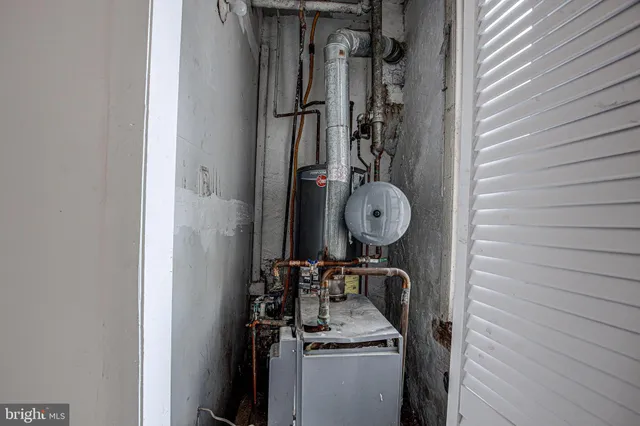 a view of storage and utility room