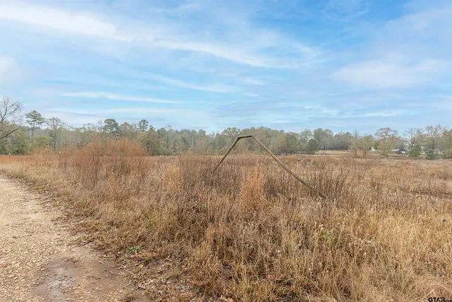 a view of a lake with houses in the back