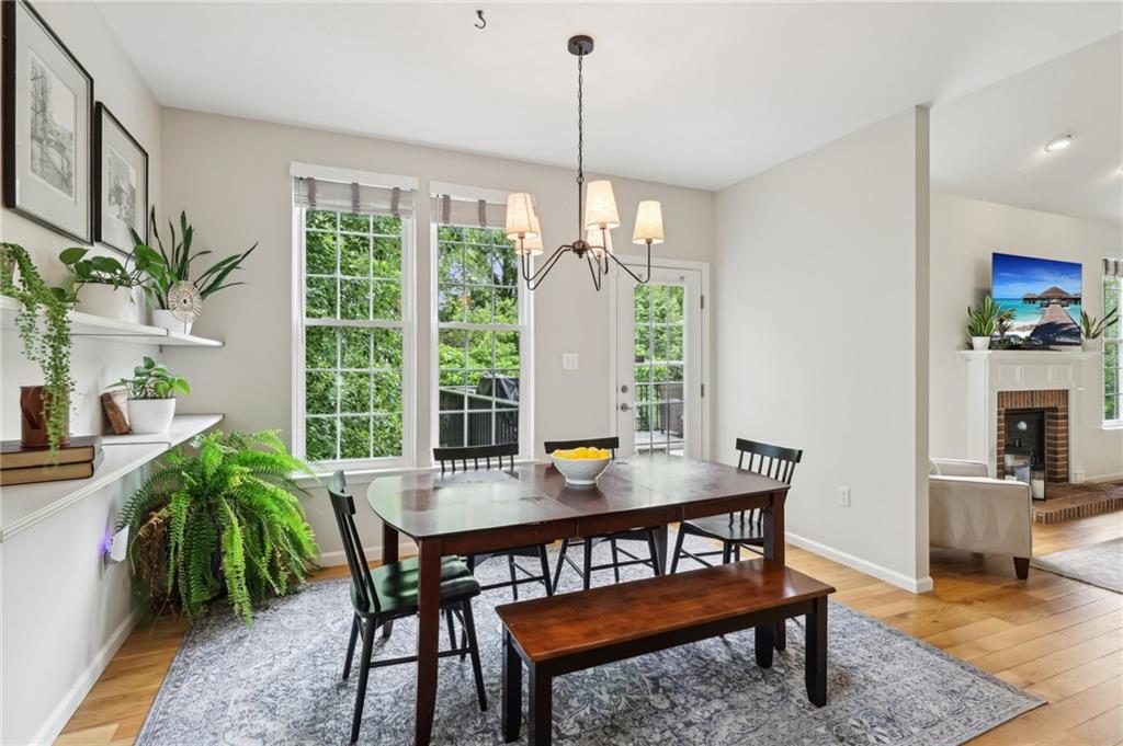 319 Buffalo Ridge Road Peters Township, PA 15317 - Photo 18 of 47 Light & Bright Kitchen Dining Area w/ Stylish Shelving