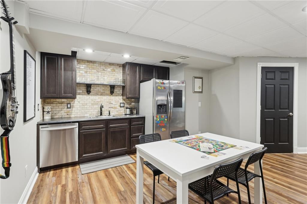 319 Buffalo Ridge Road Peters Township, PA 15317 - Photo 26 of 47 Basement Kitchentte for easy access from the Home Theater. Nice to have an extra dishwasher & fridge!