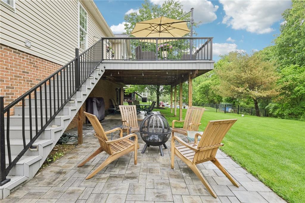 319 Buffalo Ridge Road Peters Township, PA 15317 - Photo 6 of 47 New Trex Deck and Patio ready for you to enjoy!