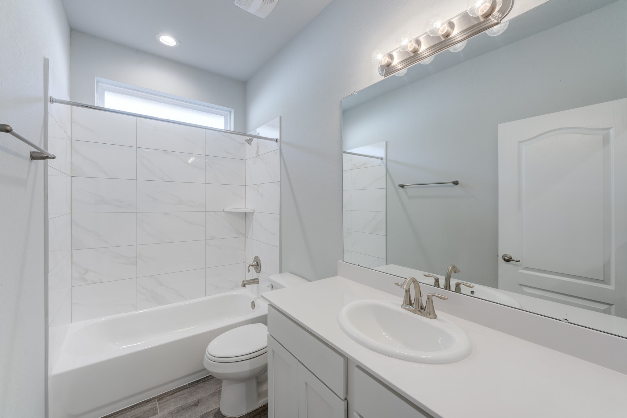 1225 Red Hills Drive Rosharon, TX 77583 - Photo 23 of 27 a bathroom with a sink a toilet and shower